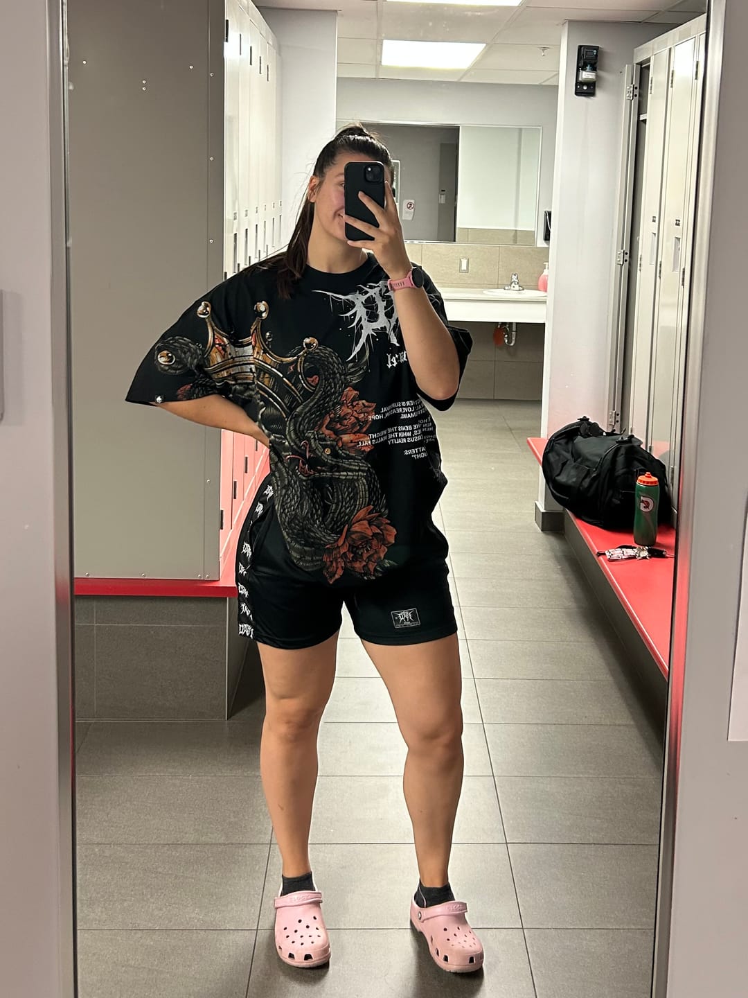 Customer photo review of "STRENGTH IS KING" Oversized tee