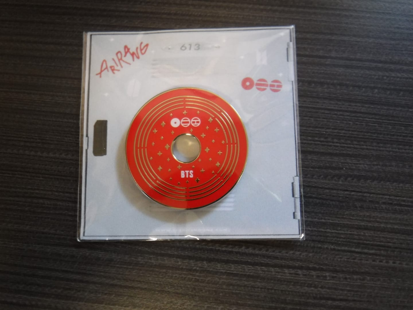 Customer photo review of BTS Arirang CD Magnet