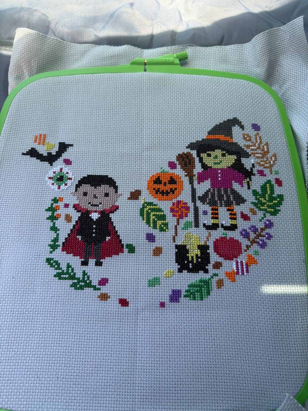 Customer photo review of Hello-ween Cross Stitch-a-Long