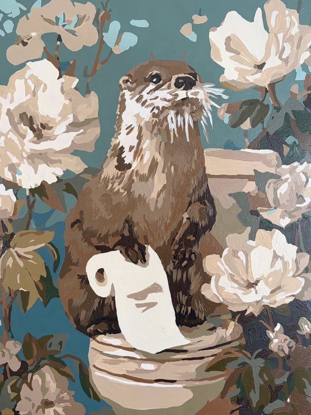 Customer photo review of Otter the helper | Paint by Number