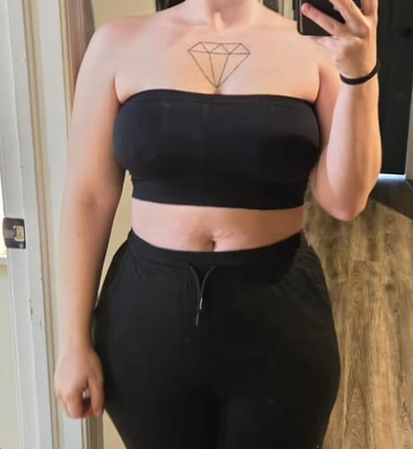 Customer photo review of Bandeau BH | Strapless Design