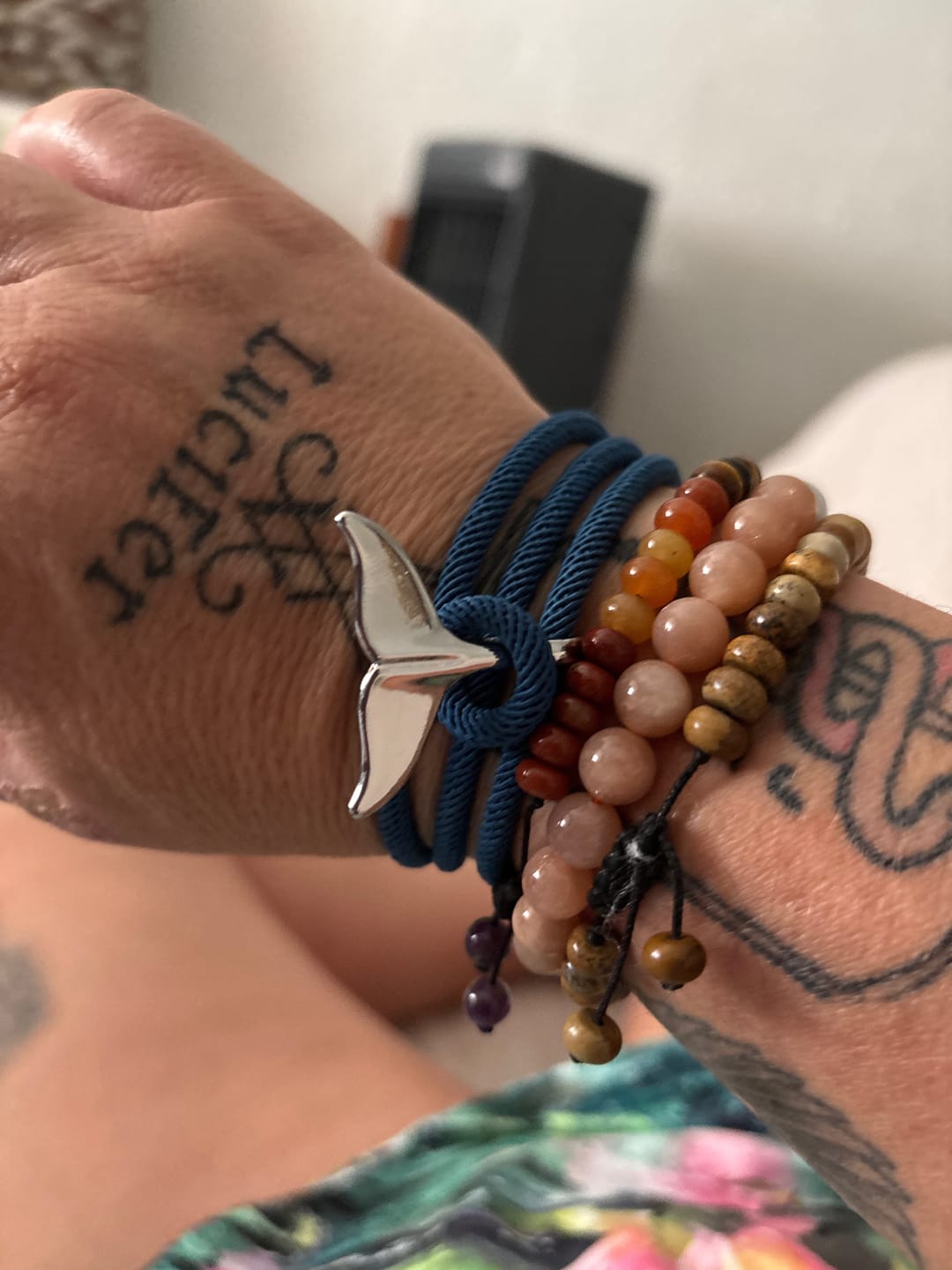 Customer photo review of Whale Tracking Bracelet