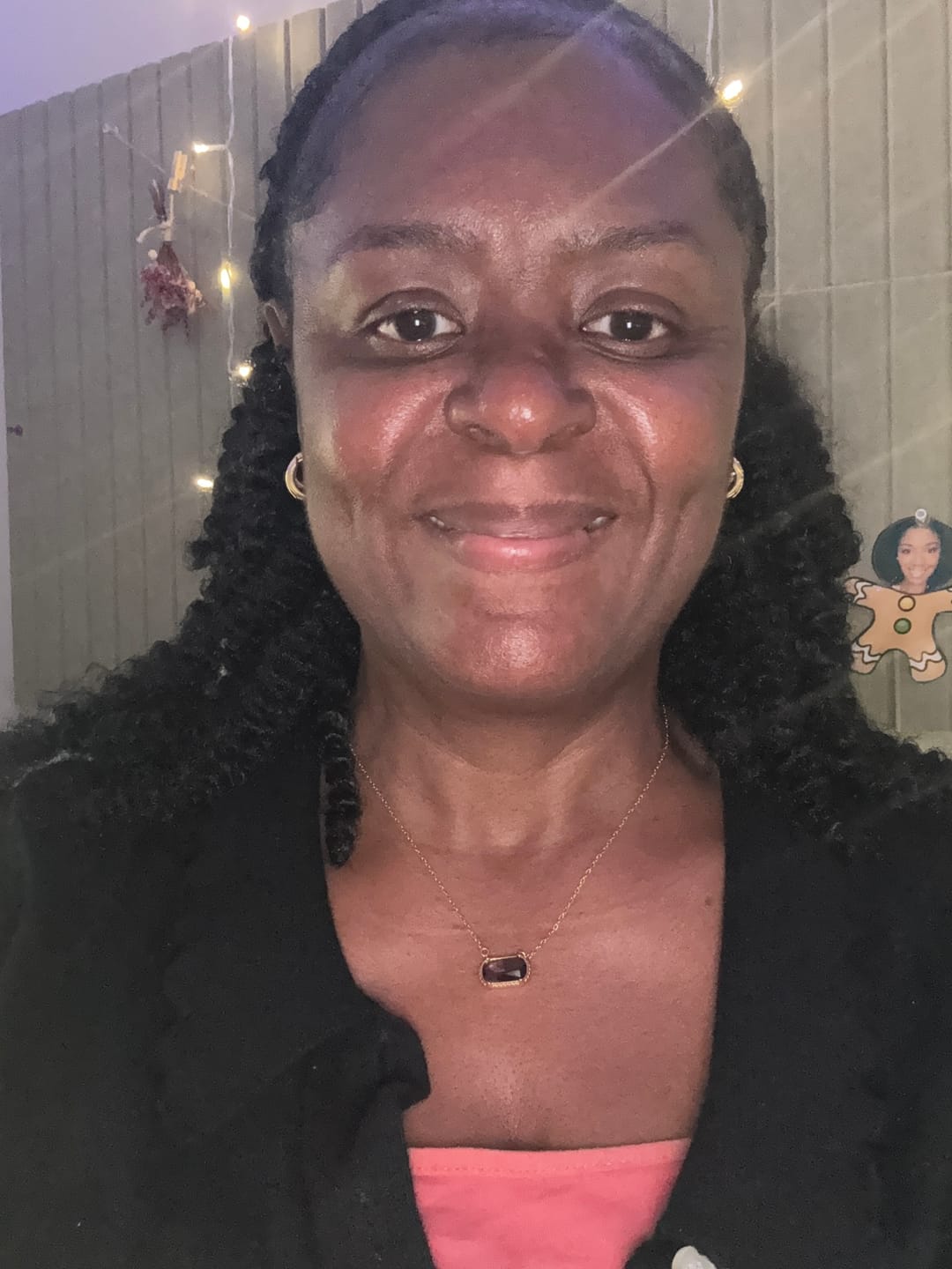 Customer photo review of Stone Pendant Necklace