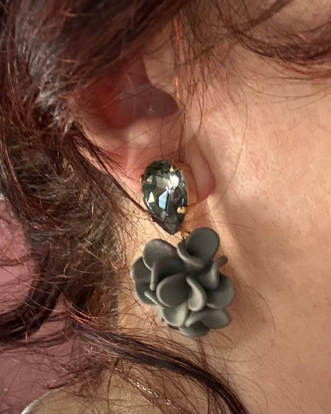 Customer photo review of Ortensia Tortora con Goccia Cristallo Black Diamond - Scorpione