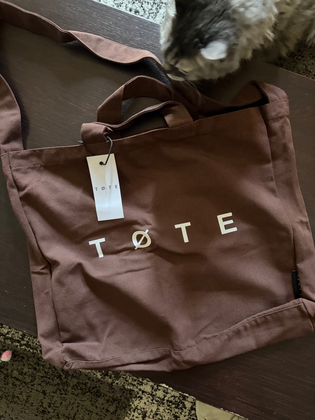 Customer photo review of Brown TØTE Bag
