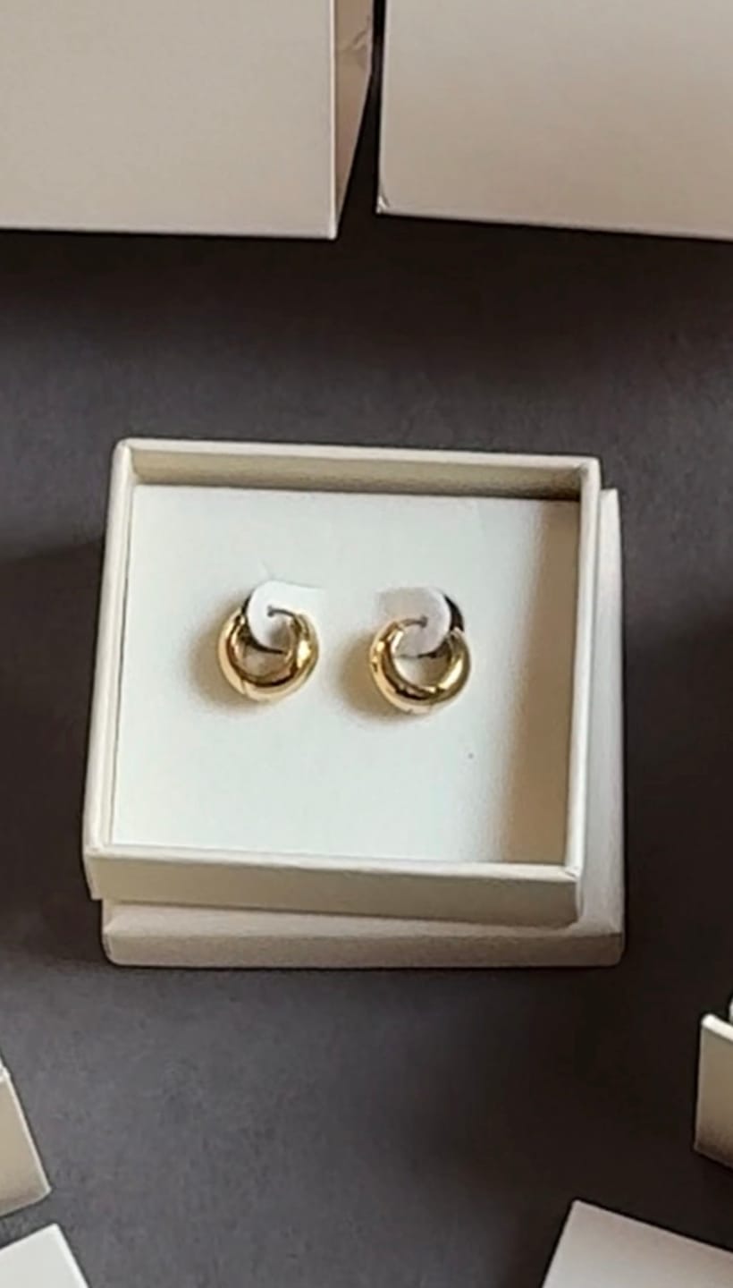 Customer photo review of Cora Earrings