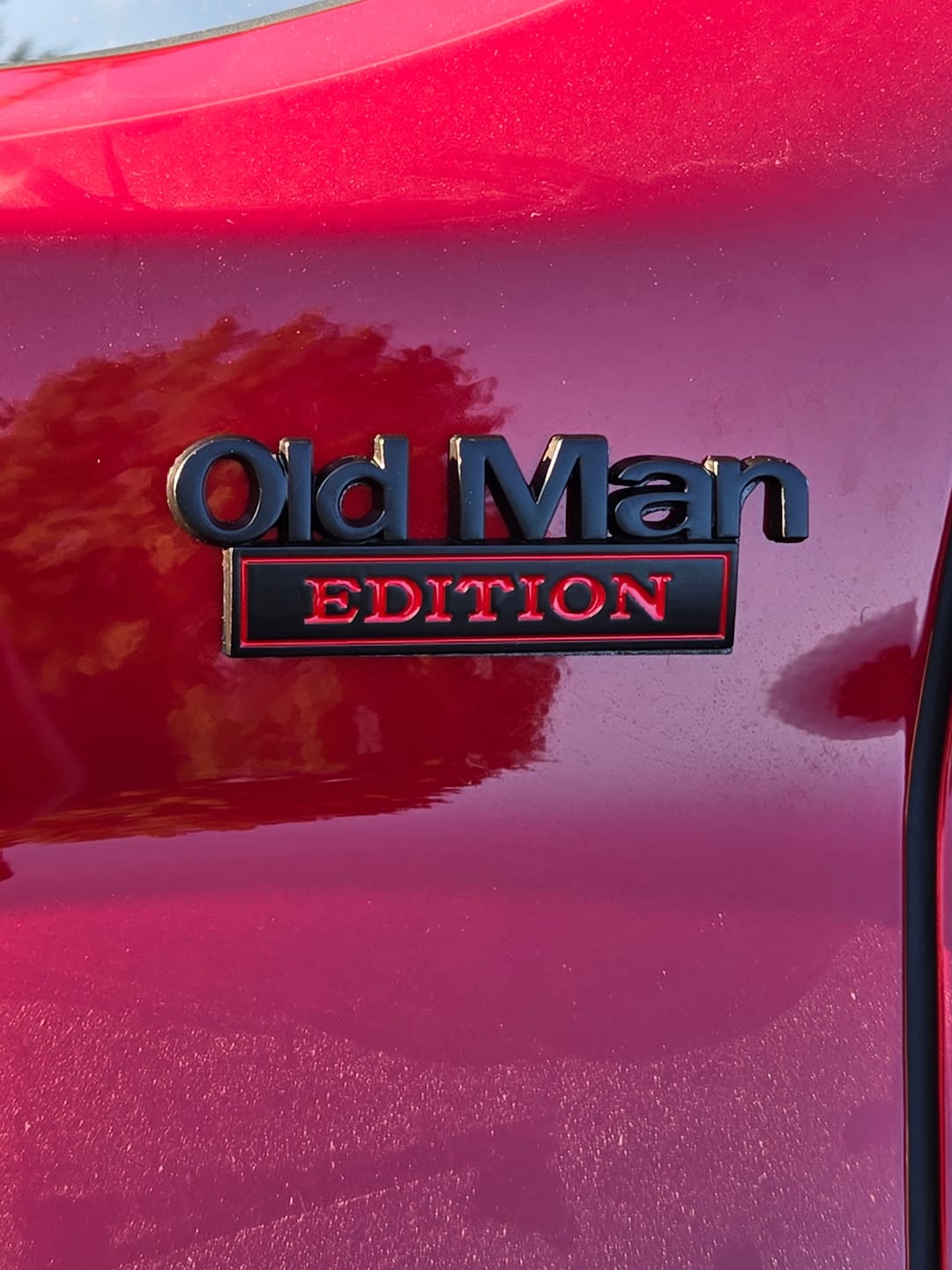 Customer photo review of New Year Hot Sale  - 🚗 Old Man Edition Car Emblem