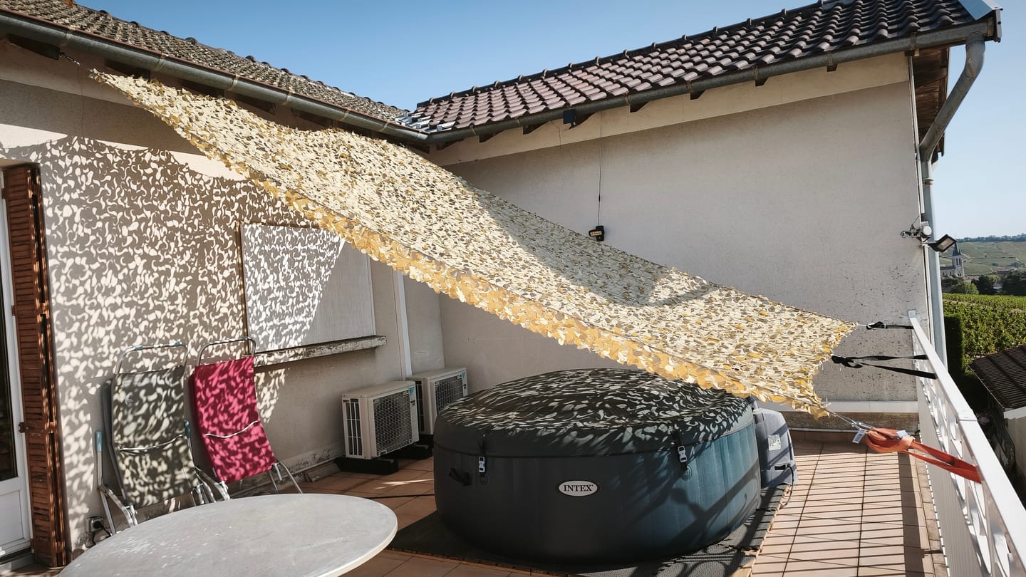 Customer photo review of Filet de camouflage renforcé câble acier