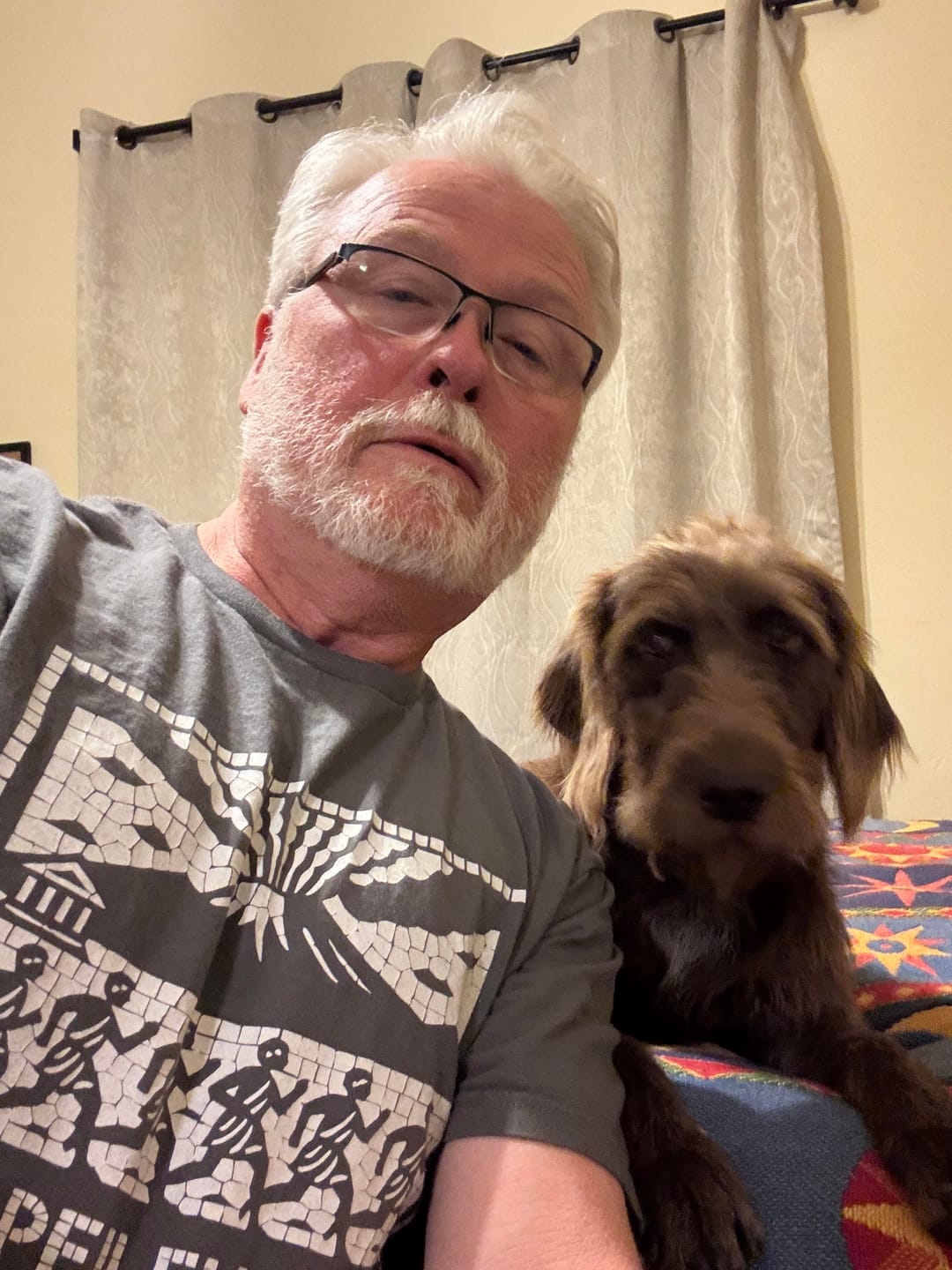 Customer photo review of Pompeii Fun Run Mosaic T-Shirt