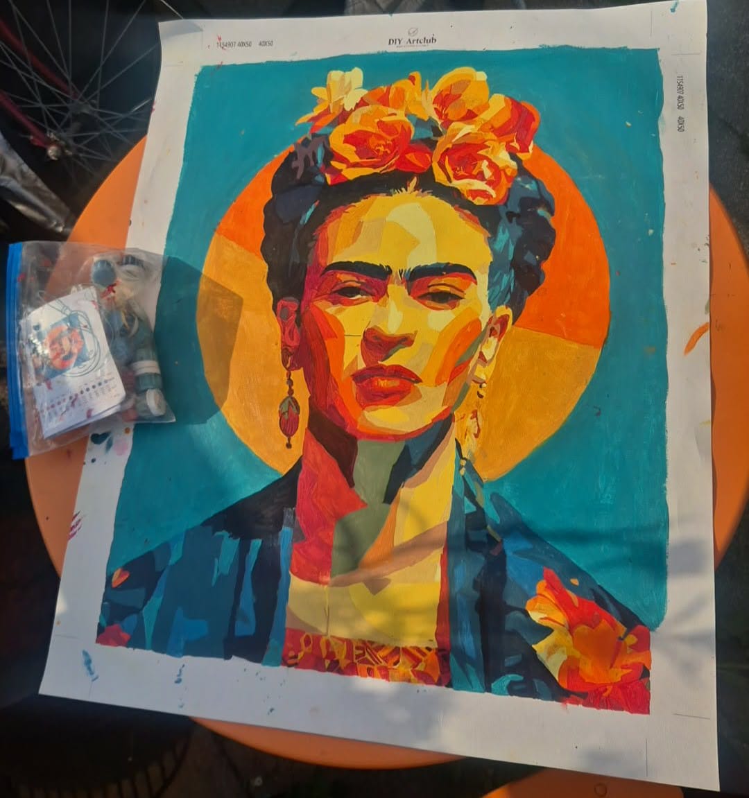Customer photo review of Just Frida | Paint by Number