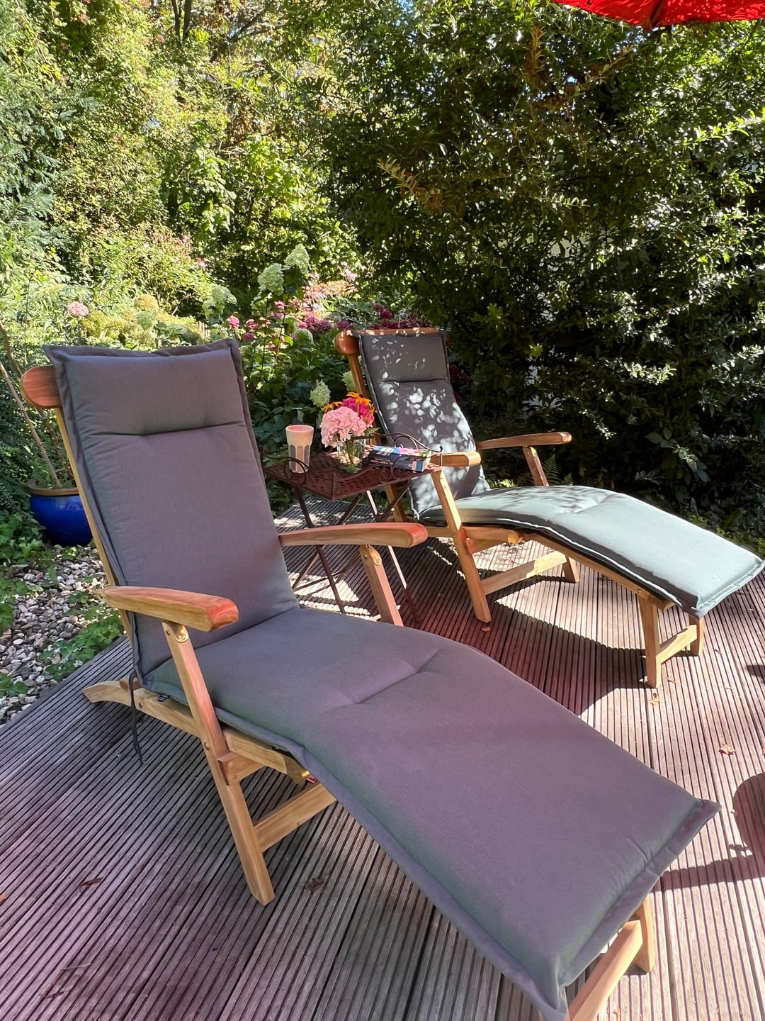 Customer photo review of Deckchair Teak Tobago