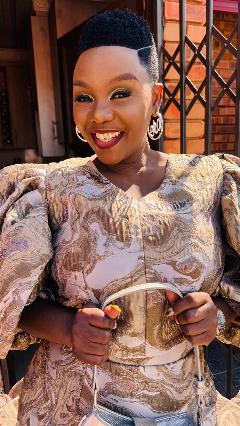 Customer photo review of Silver Luxe Logo Hoops