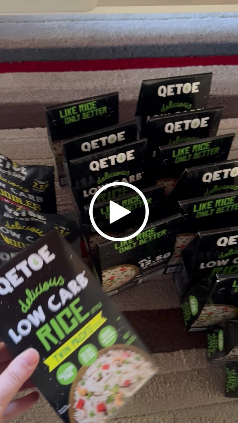 Customer video review of Qetoe Low Carb Rice BULK VALUE 10 X TWIN PACKS