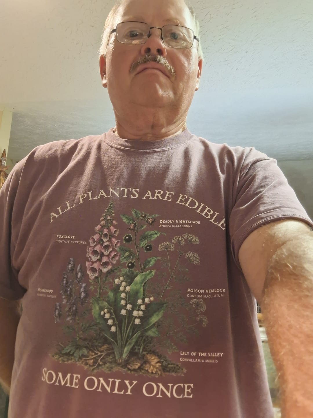 Customer photo review of All Plants Are Edible T-Shirt