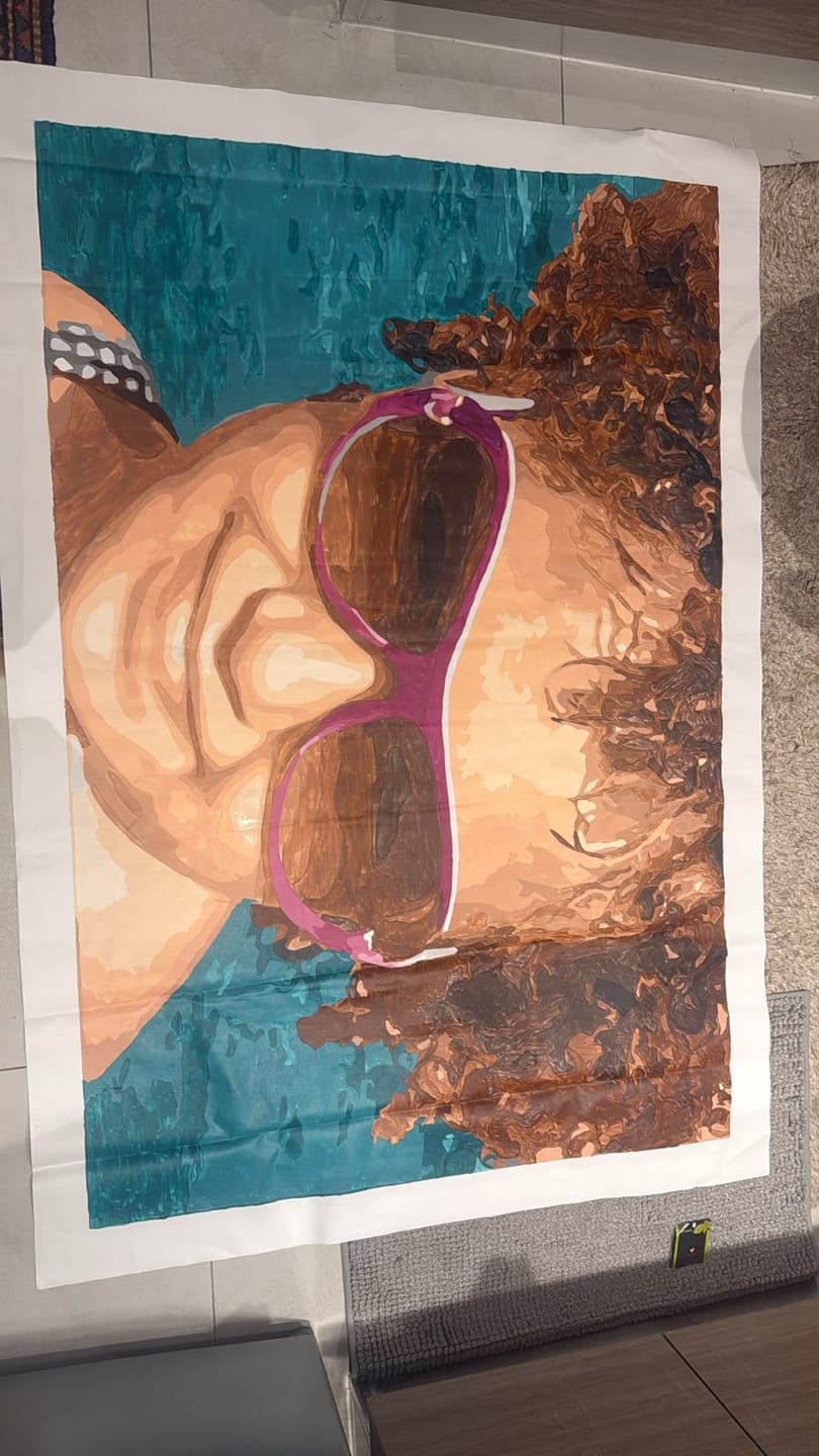 Customer photo review of Customized Paint by Numbers Kit - Paint Your Own Photo