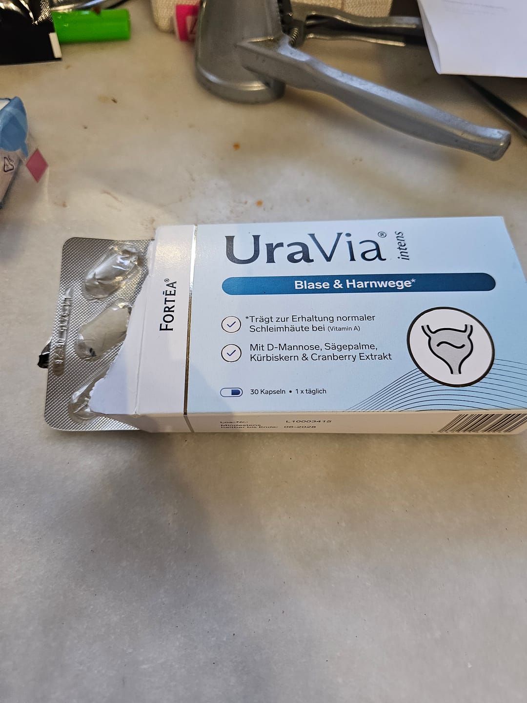 Customer photo review of UraVia® intens – Blase & Harnwege