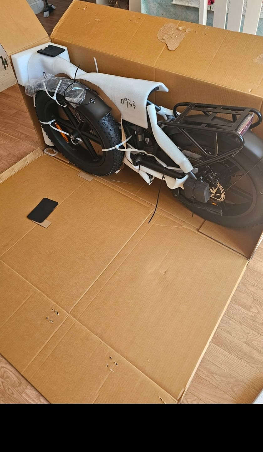 Customer photo review of V3 2.0 Folding Fat Tires Adult All Terrain Electric Bike