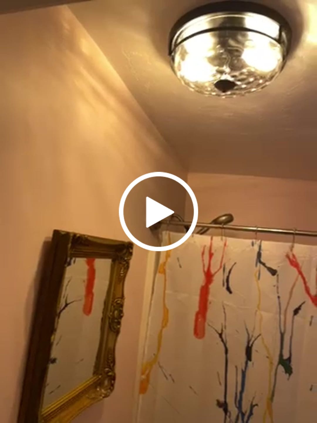 Customer video review of 2-Light Water Glass Round Flush Mount Ceiling Light