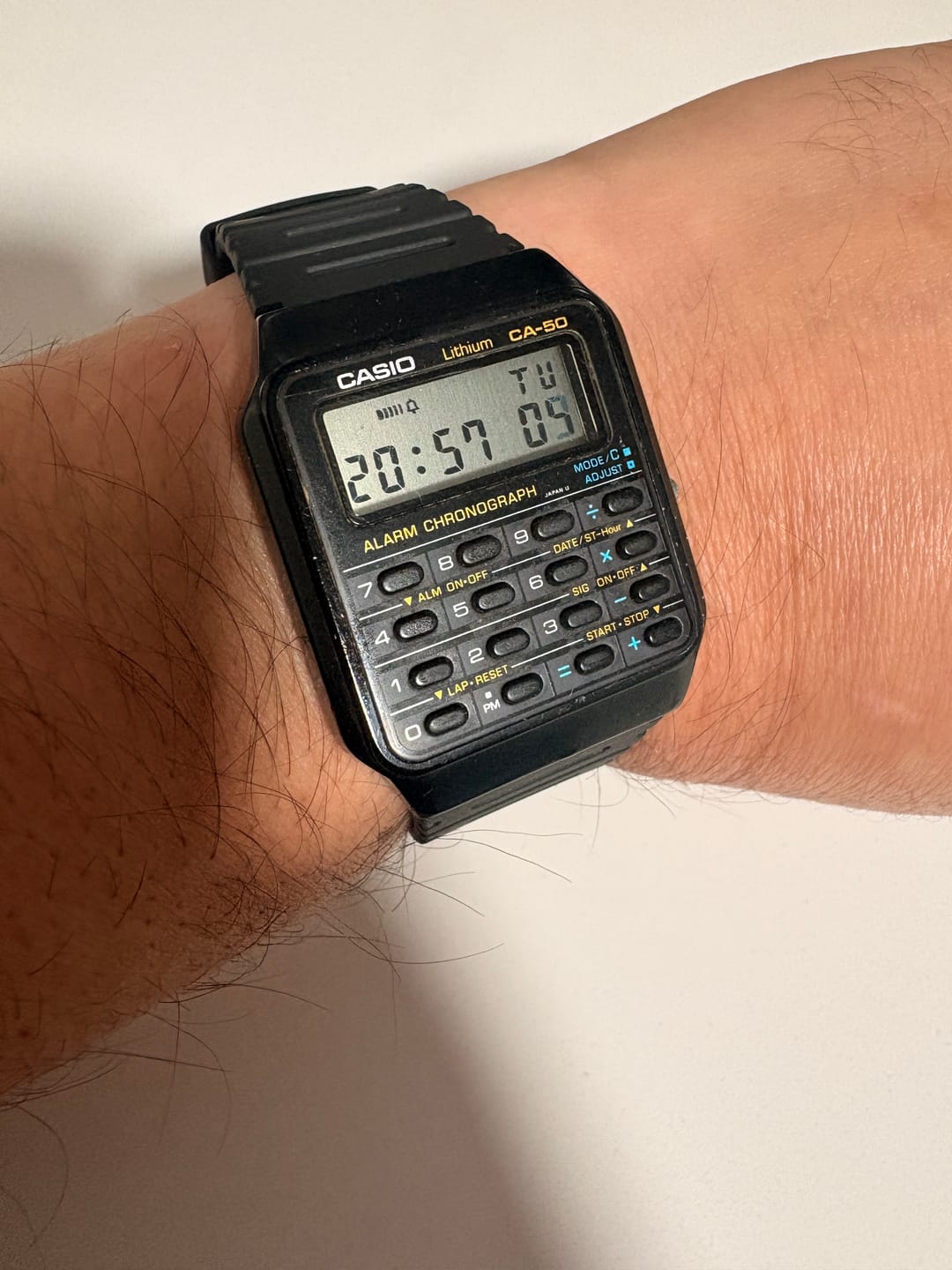 Customer photo review of Correa De Repuesto Casio Bands 71604130 (Casio Calculadora CA-53W etc.)