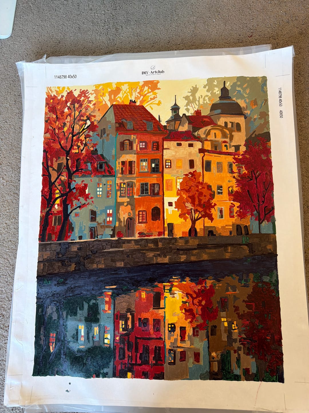 Customer photo review of Prague | Paint by Number
