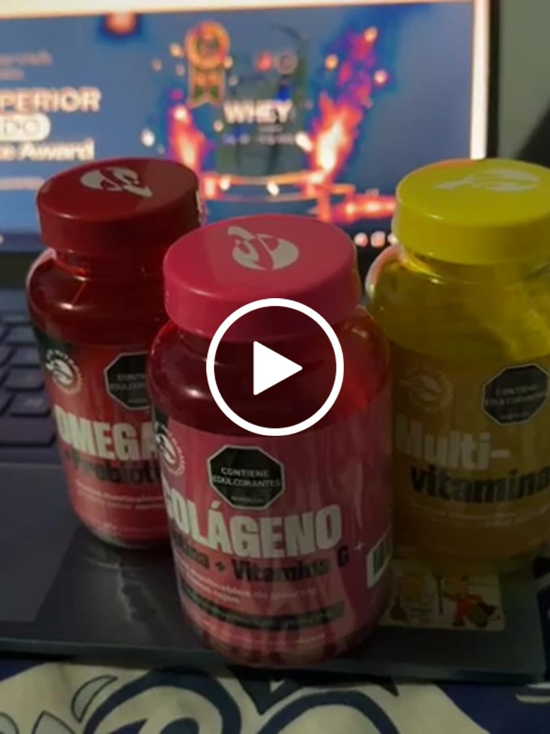 Customer video review of Gomas con Colageno + Biotina + Vitamina C