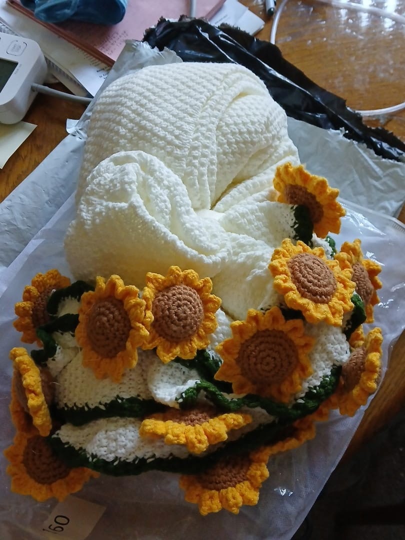 Customer photo review of Bloomie Bouquet Blanket