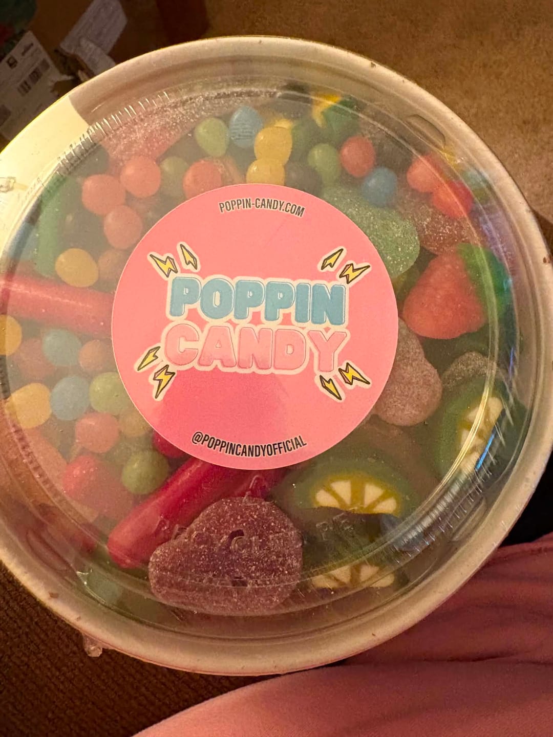 Customer photo review of Poppin Candy Custom Candy Large-Bowl