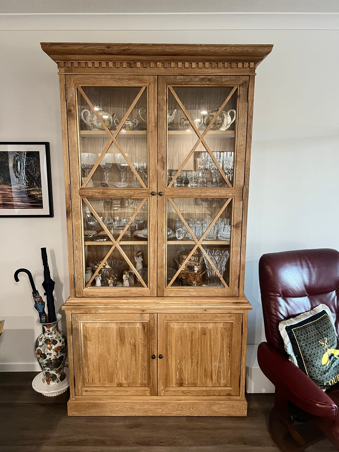 Customer photo review of Regency Glass Display Cabinet