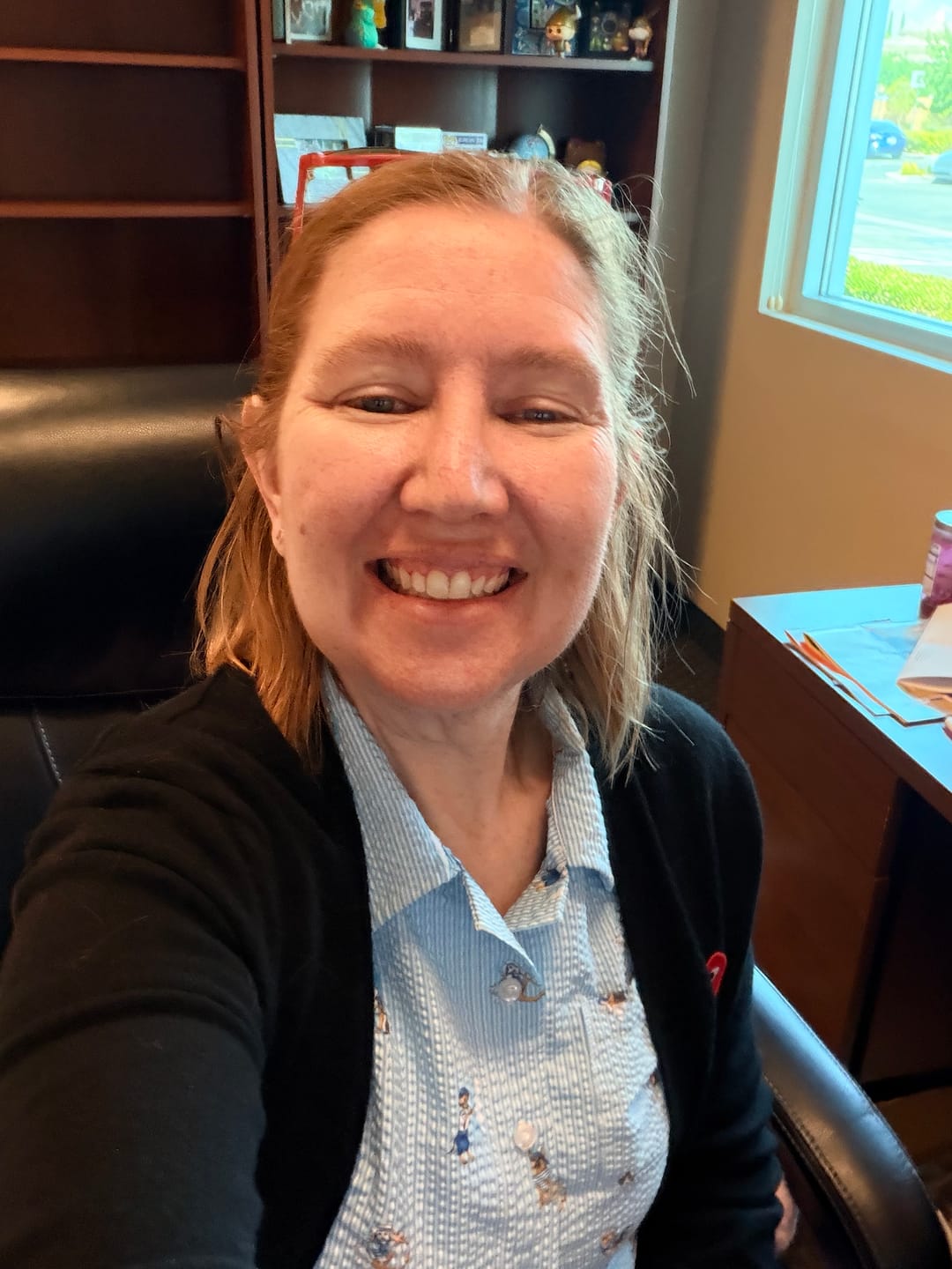 Customer photo review of Hummingbird Bliss – Bamboo Short Sleeve Shirt