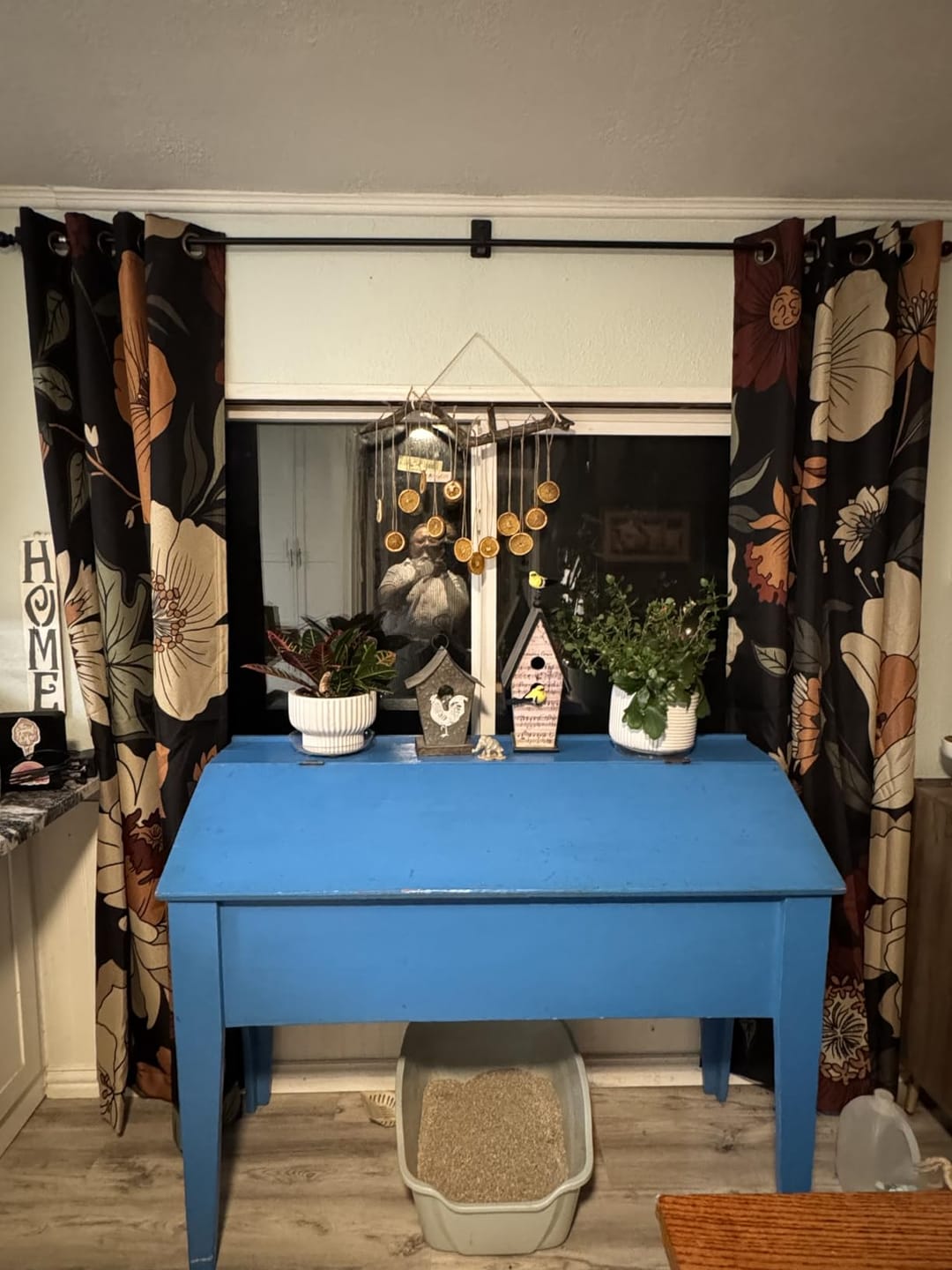 Customer photo review of Hannah Floral Blackout Curtains (2 Panels)