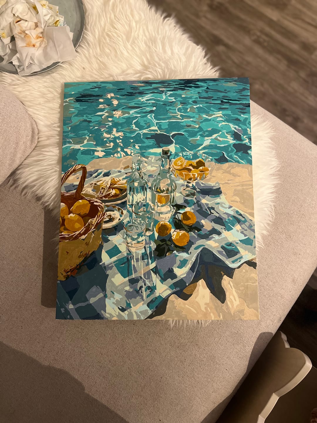 Customer photo review of Coastal Daydreams | Paint by Number