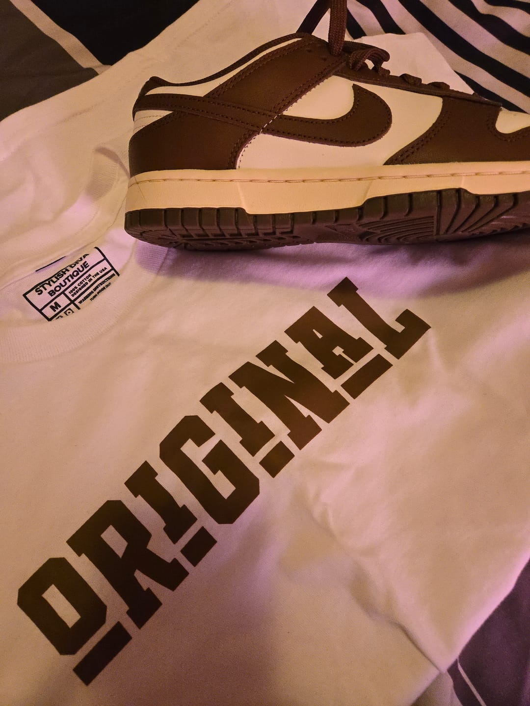 Customer photo review of ORIGINAL Signature Graphic Tee (Brown Print)