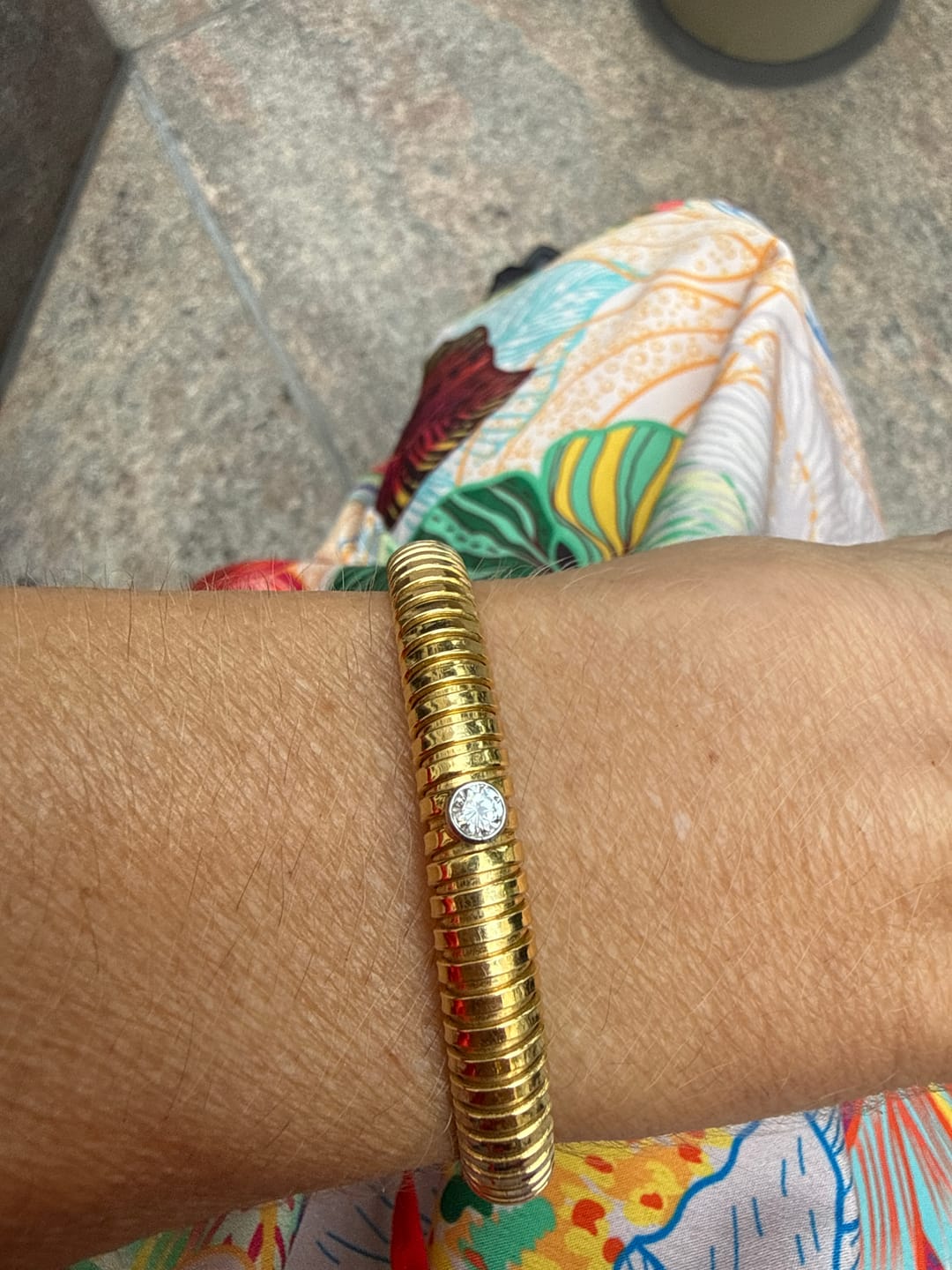 Customer photo review of RARE Vintage Diamond Tubogas Bracelet, by Paloma Picasso for Tiffany & Co.