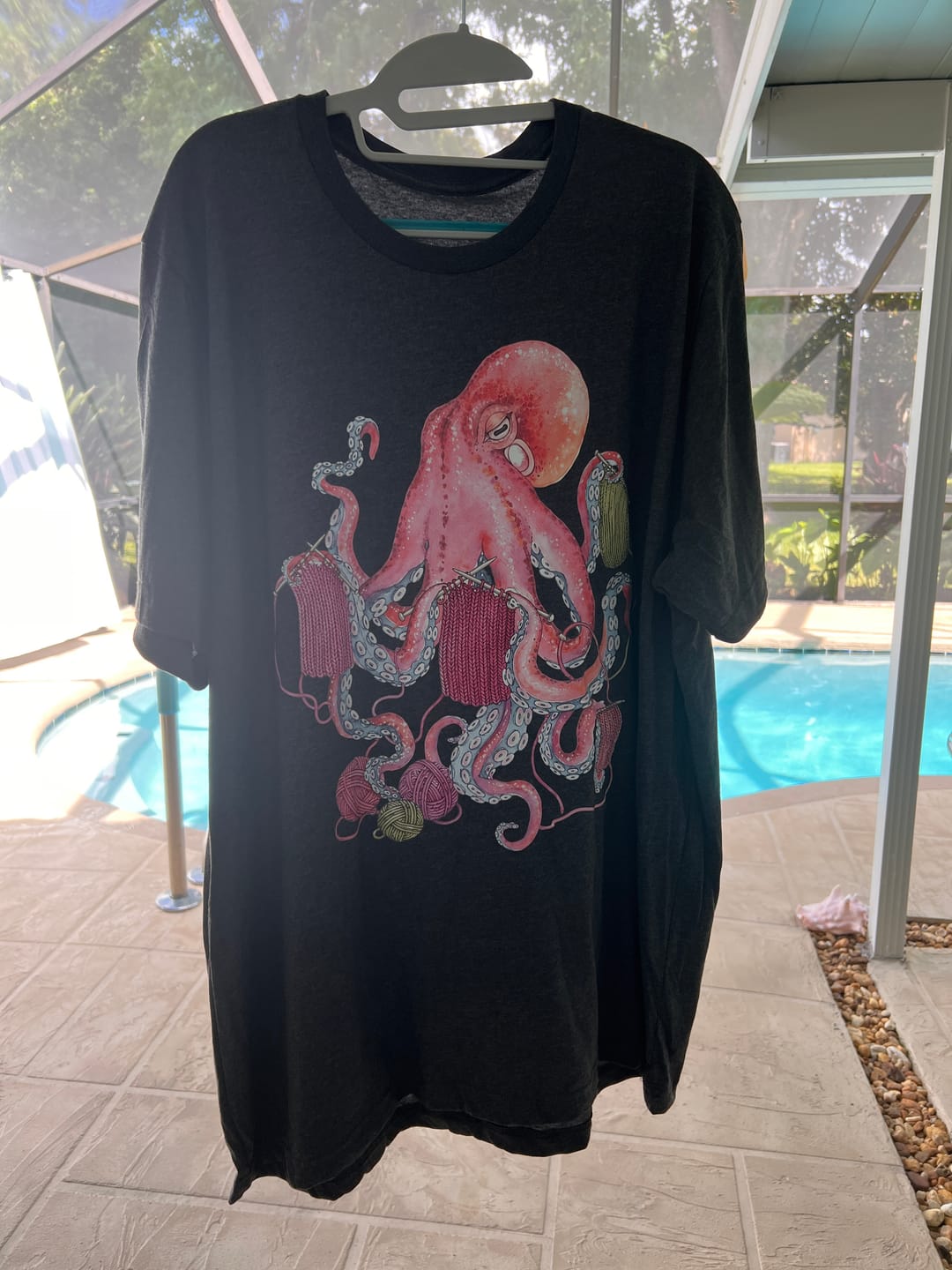 Customer photo review of Color Craftopus T-shirt