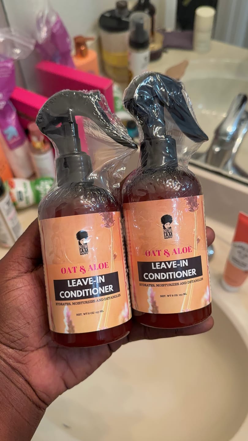 Customer photo review of Oat and Aloe Hydrating Leave-in Conditioner