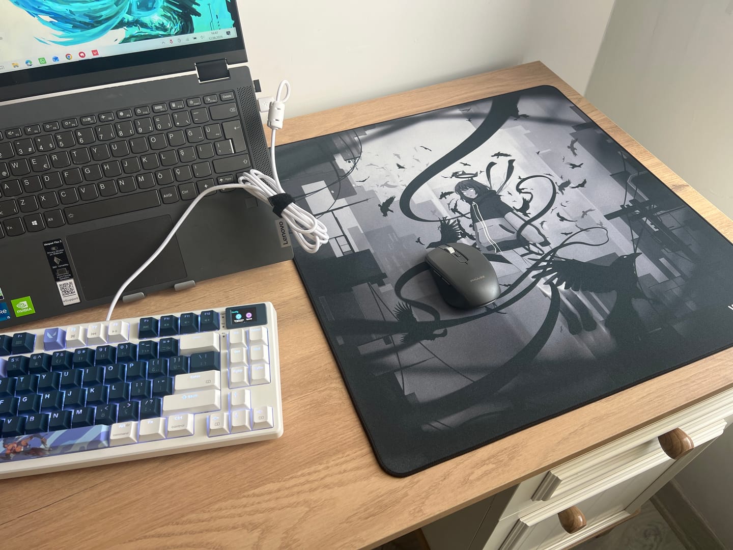 Customer photo review of Wraith Ace Series [Ravenfall] Limited Edition Poron Mousepad