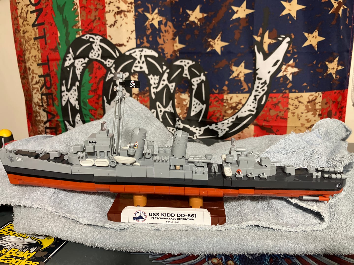 Customer photo review of COBI USS Kidd DD-661 Destroyer: Set #4866