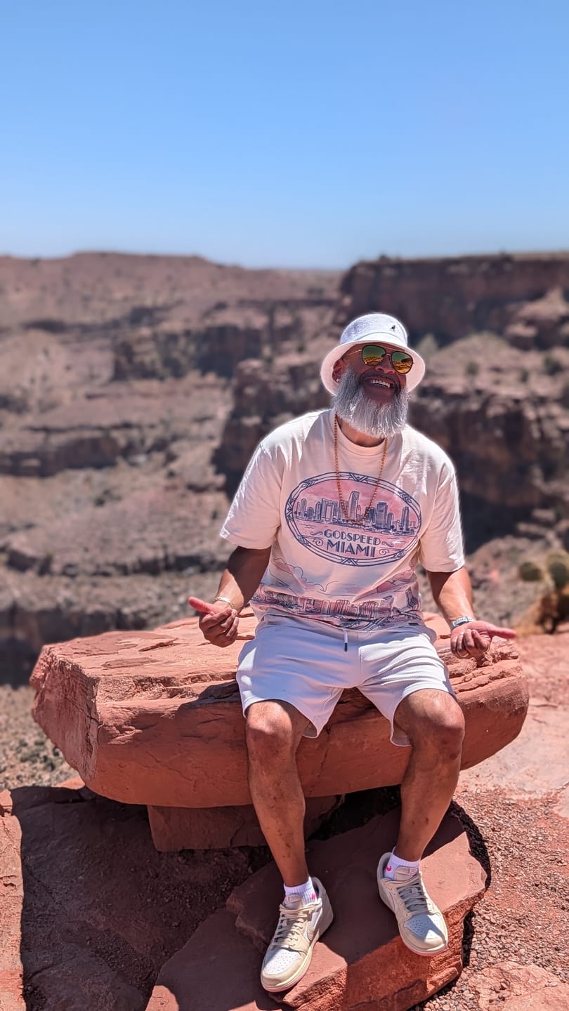 Customer photo review of Godspeed Miami Skyline Tee Bone