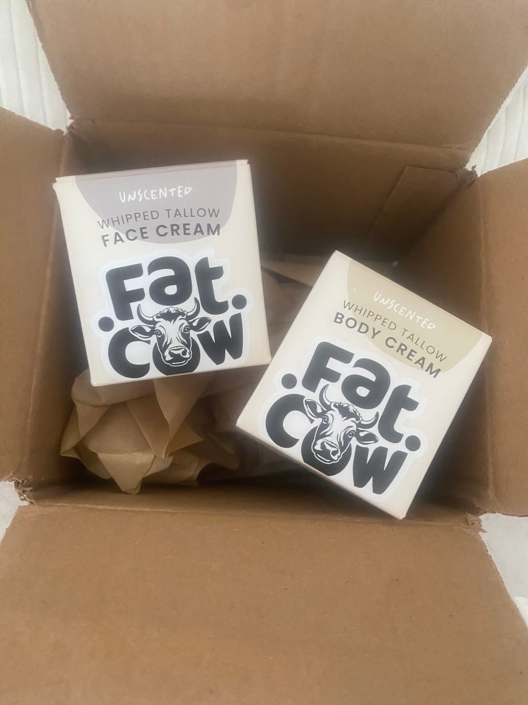 Customer photo review of Nose to Tail | Body & Face Grass-Fed Tallow Cream Bundle