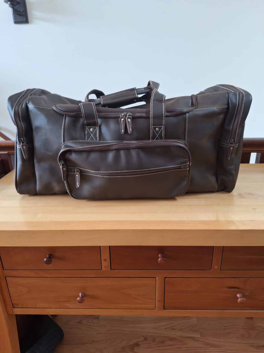 Customer photo review of Summit Haul – Premium Buffalo Travel Bag