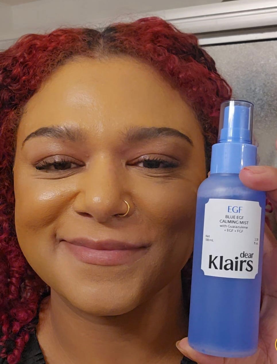 Customer photo review of Blue EGF Calming Mist
