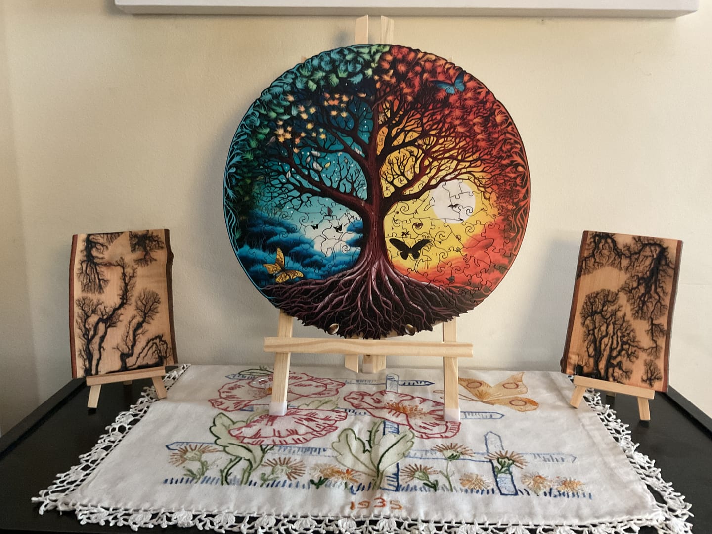 Customer photo review of Yin Yang Tree Of Life 6 Wooden Jigsaw Puzzle