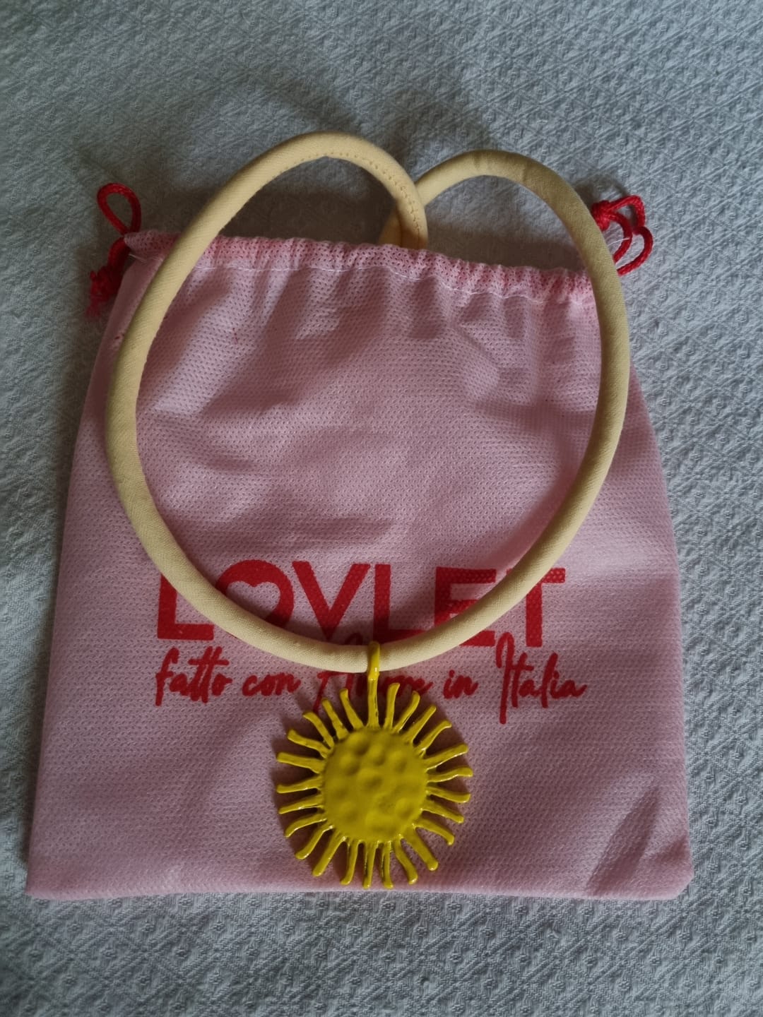 Customer photo review of CORDONCINO LINO GIALLO