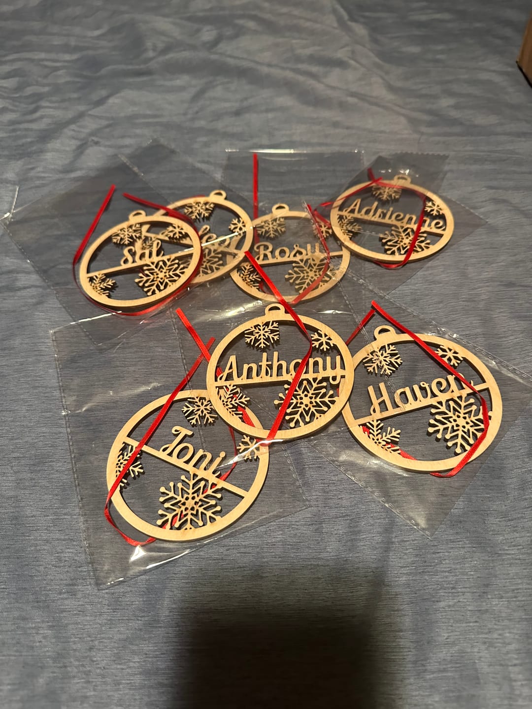 Customer photo review of Personalized Christmas Ornaments