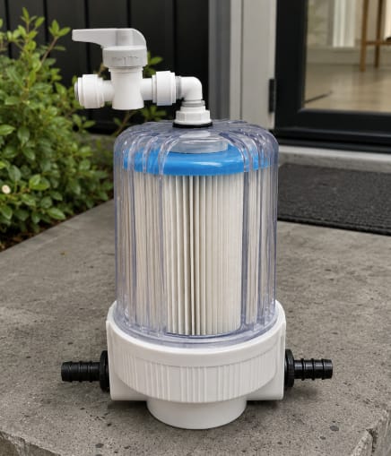 Customer photo review of Cold Plunge Water Filter Upgrade