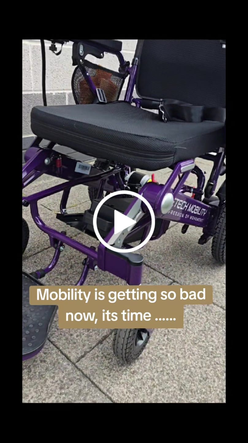 Customer video review of Limited Edition Purple Lightweight Electric Wheelchair | Freedom Pro ST