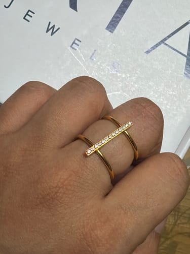 Customer photo review of Parallel Bar Ring