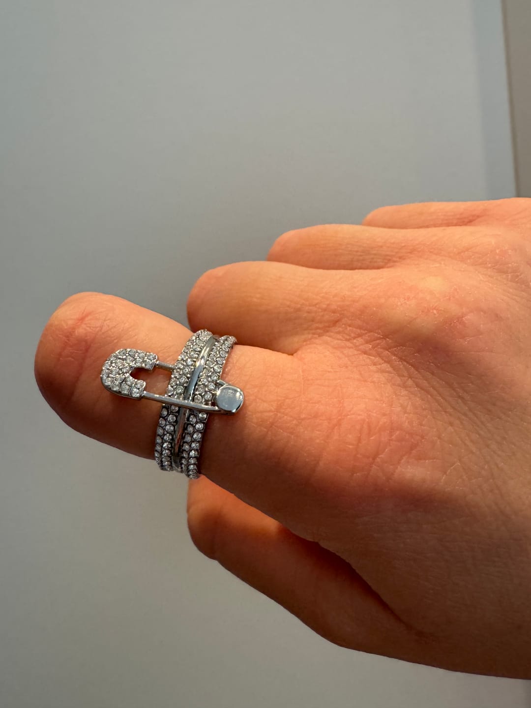 Customer photo review of Pave Flow Safety Ring 14K Vergoldung