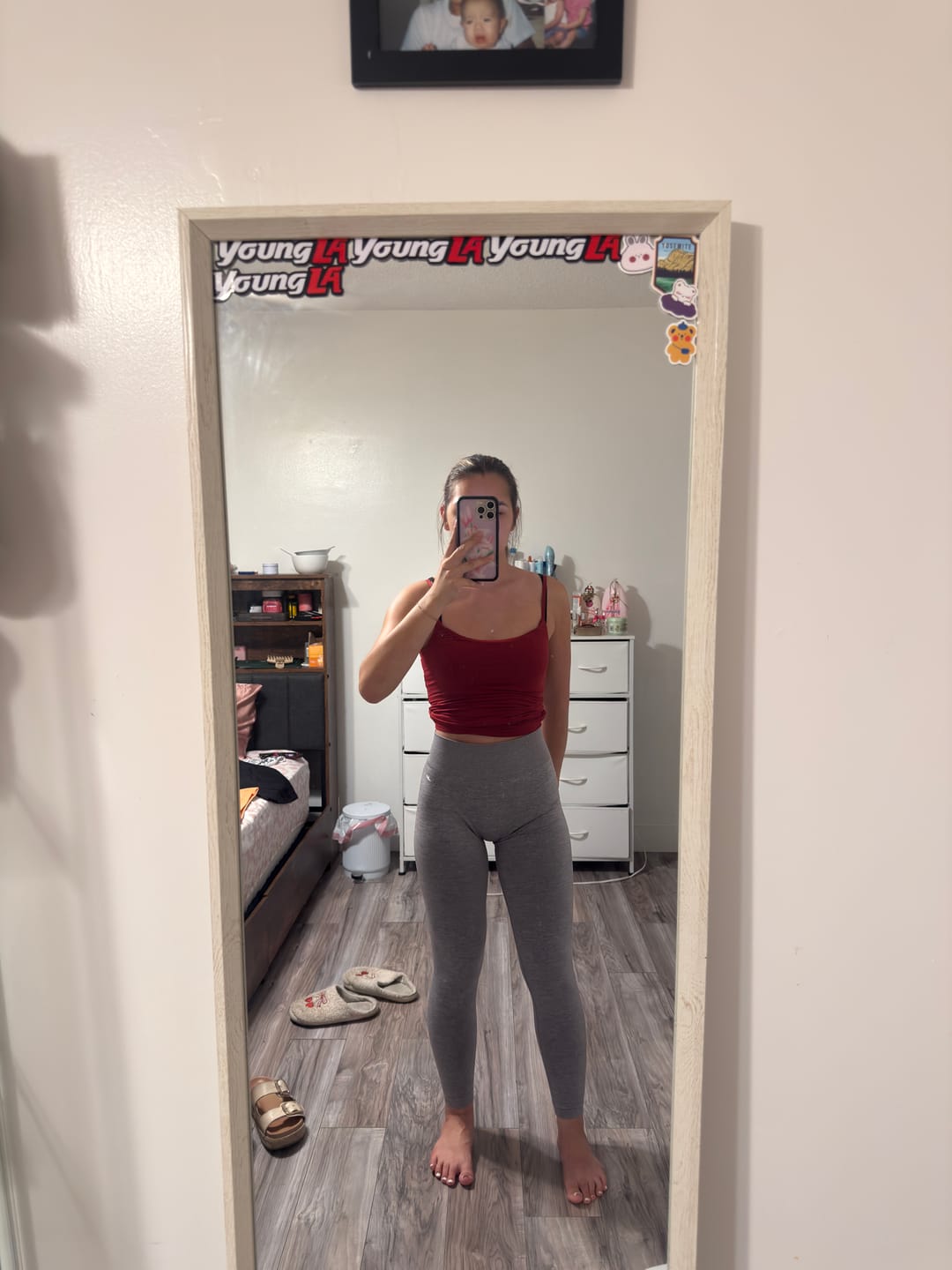 Customer photo review of W2252 Pulse Seamless scrunch Leggings