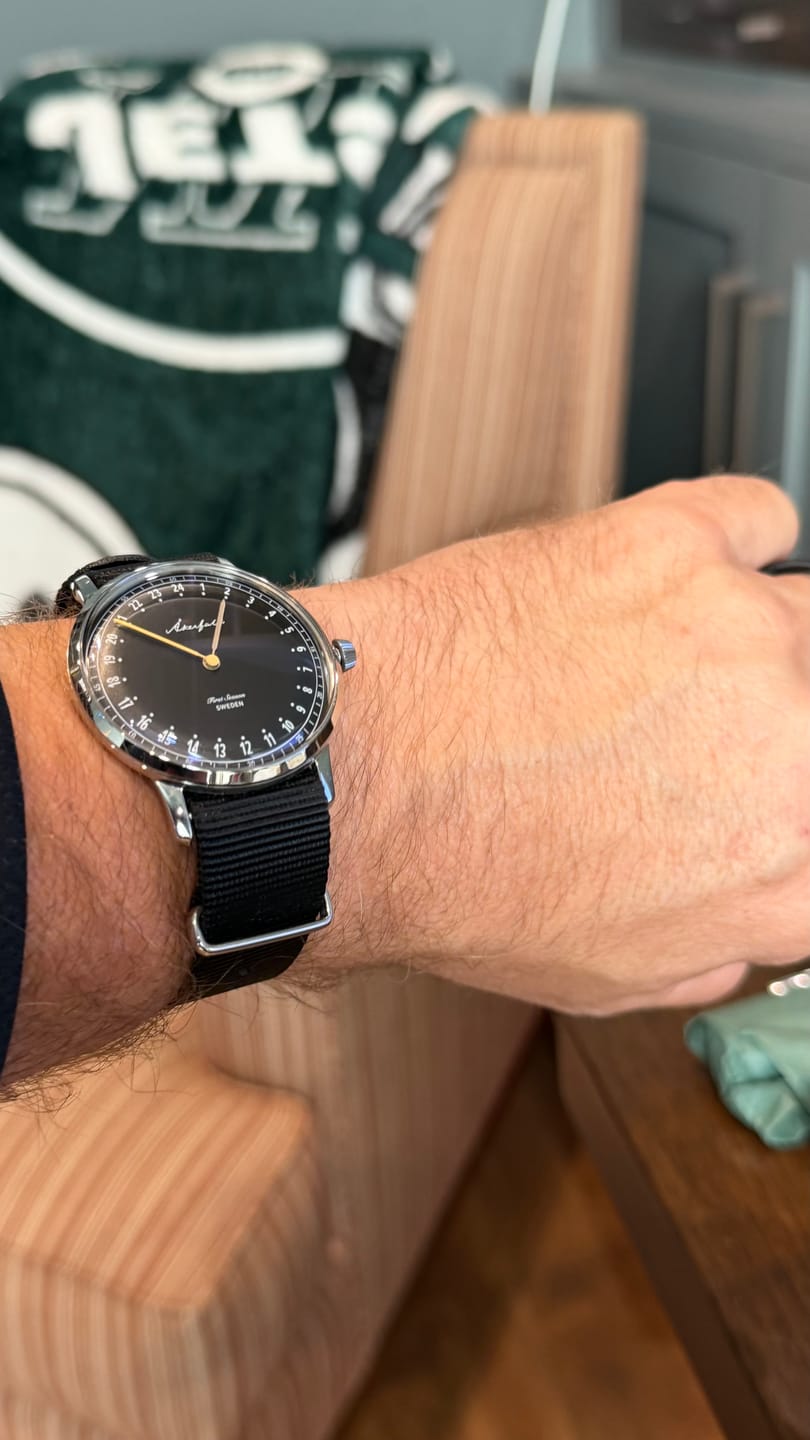 Customer photo review of First Season Silver Black with Black NATO